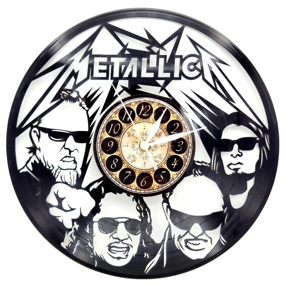 METALLICA vinyl record clock music wall art decor gift